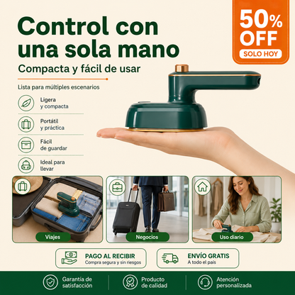 PROMO 🔥 Plancha de Ropa Portátil a Vapor