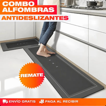 Alfombras Antideslizantes Súper Absorbentes para Cocina y Baño – Combo x2